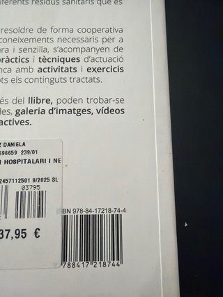Libro Higiene del Medi Hospitalari i Neteja del Ma