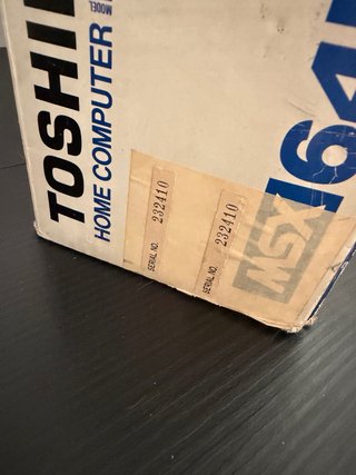 Toshiba HX-10 MSX 64K vintage + caja + cassette