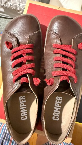 Camper Zapatos de Piel Marrones