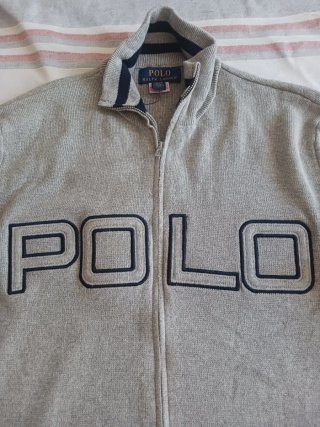 Chaqueta Polo Ralph Lauren Gris Talla juvenil 18-2