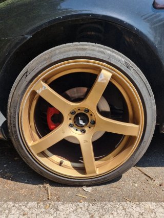 Llantas Japan Racing R32 Doradas