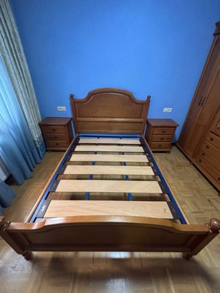 Habitación Roble Completa Cama 1.35
