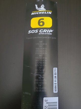 Cadenas Nieve Textil Michelin SOS Grip 6 NUEVAS