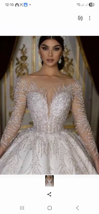 Vestido de Novia Blanco Brillante