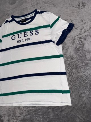 Camiseta Guess Blanca con Rayas Talla S/M