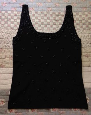 Camiseta de tirantes con cuentas de Precchio Color