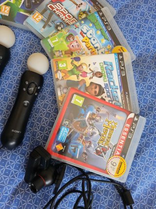Mandos PS3 Move + Cámara + Juegos