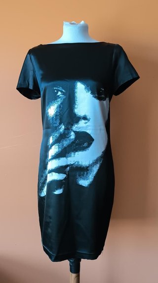 Vestido Zara M Estampado Rostro Pop Art