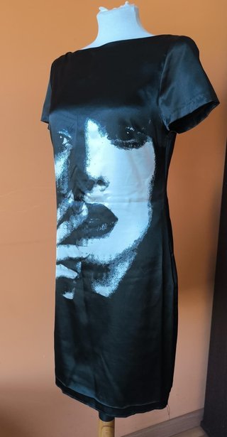 Vestido Zara M Estampado Rostro Pop Art