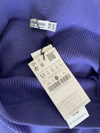 Falda morada midi con abertura