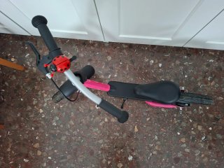 Bici de aprendizaje rosa