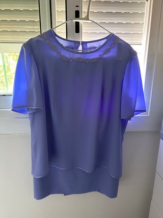 Falda azul-morada
