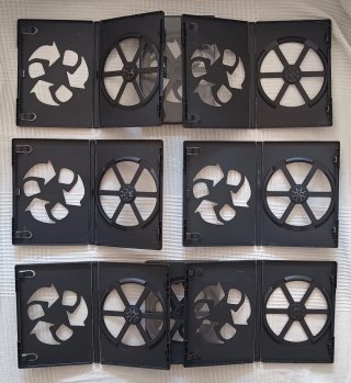 Lote 8 Cajas/Fundas ECO para DVDs