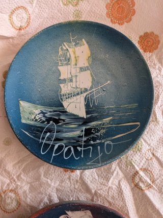 Coppia Piatti Decorativi Opatija