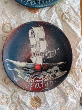 Coppia Piatti Decorativi Opatija