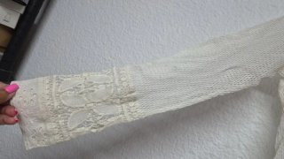 Top Zara Algodón Blanco Talla M