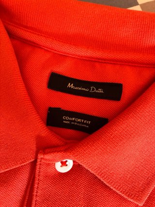 Polo Massimo Dutti Naranja Talla M