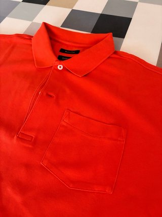 Polo Massimo Dutti Naranja Talla M