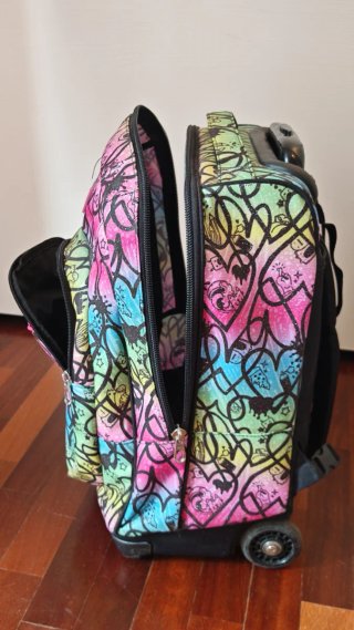 Zaino Trolley Seven 2 in 1 ragazza, 2 ruote