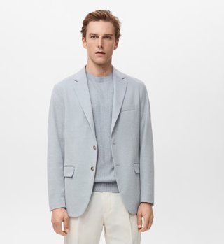 *Mango* Americana Verner slim fit algodón azul