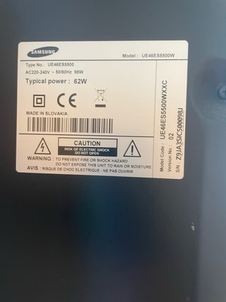 Samsung 46” Full HD LED TV