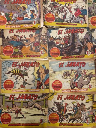 Lote + 150 tebeos El Jabato, años 60 (Bruguera)