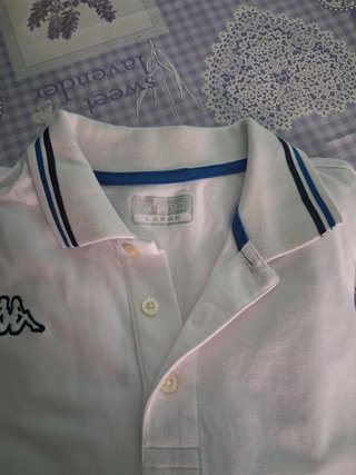Polo Kappa Blanco Talla L