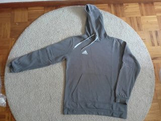 Sudadera Adidas Gris con Capucha