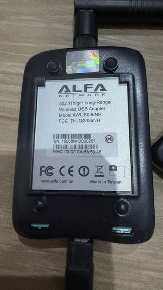 Antena WiFi Alfa Network AWUS036NH + TP-Link
