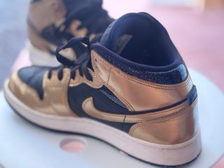 Nike Air Jordan 1 Mid Oro Negro Talla 38