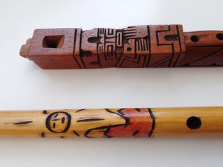 Lote 2 Flautas Andinas Artesanales