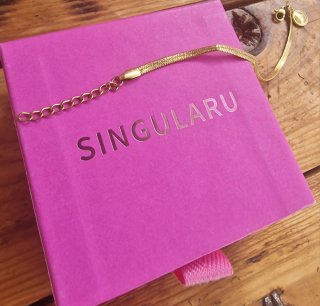 Singularu Pulsera Acero Baño Oro