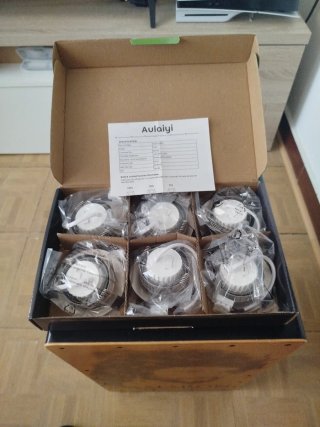 Focos LED Dimmable Aulaiyi (6 uds)
