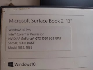 Microsoft Surface Book 2 13 Plata