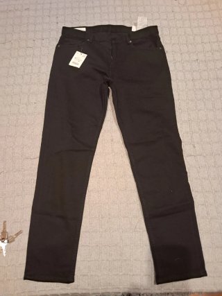 Pantalones Zara Slim Fit Negros Talla 46