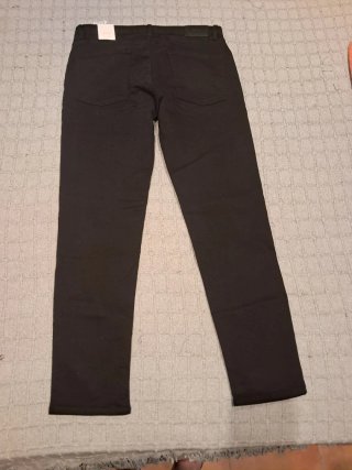 Pantalones Zara Slim Fit Negros Talla 46