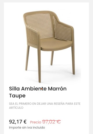 Sedili/Divani in plastica color Taupe (esterno-interno)