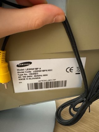 Televisor Samsung 20 pulgadas Negro/Plateado