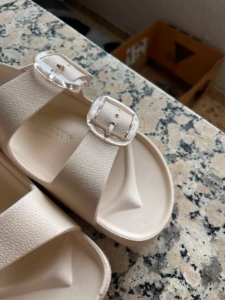 Sandalias Birkenstock Arizona EVA Crema Talla 38