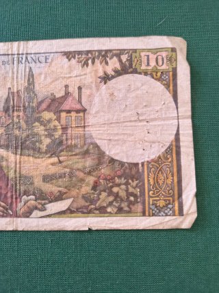 Billete 10 Francos Franceses 1963