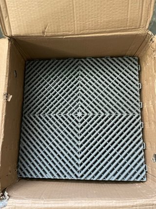 Suelo modular garaje gris 25uds 30x30cm