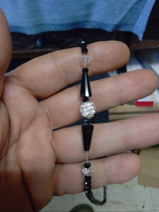 Collar antiguo de cristales