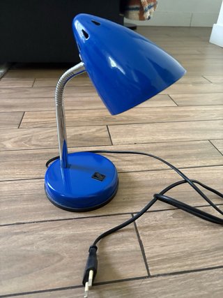Flexo de mesa azul