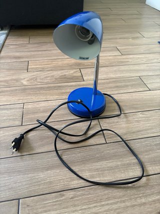 Flexo de mesa azul
