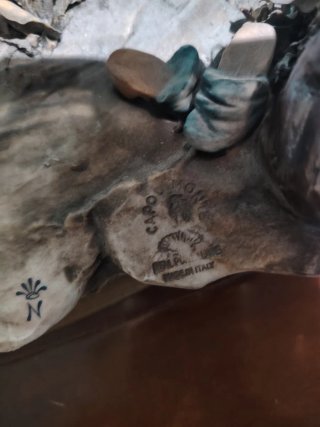 Pareja ancianos en carruaje Capodimonte