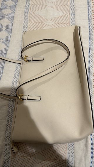 Bolso Michael Kors Beige y Dorado