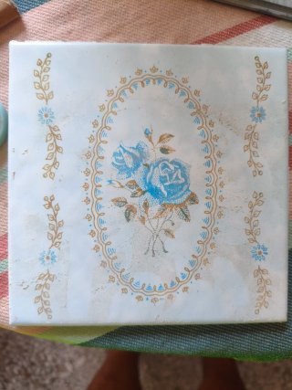 Azulejos vintage florales 15x15.