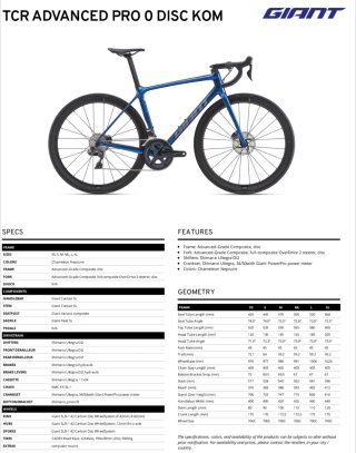 Bicicleta Giant TCR Advanced Pro 2021 Talla M