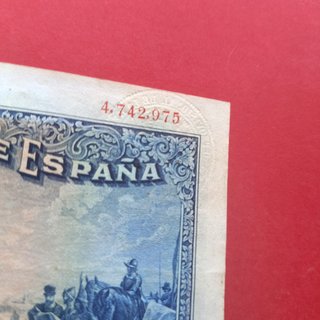 50 Pesetas 1927 Felipe II MBC Sello Seco