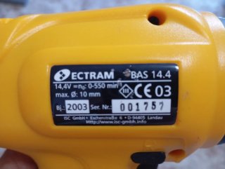Taladro atornillador Ectram BAS 14.4